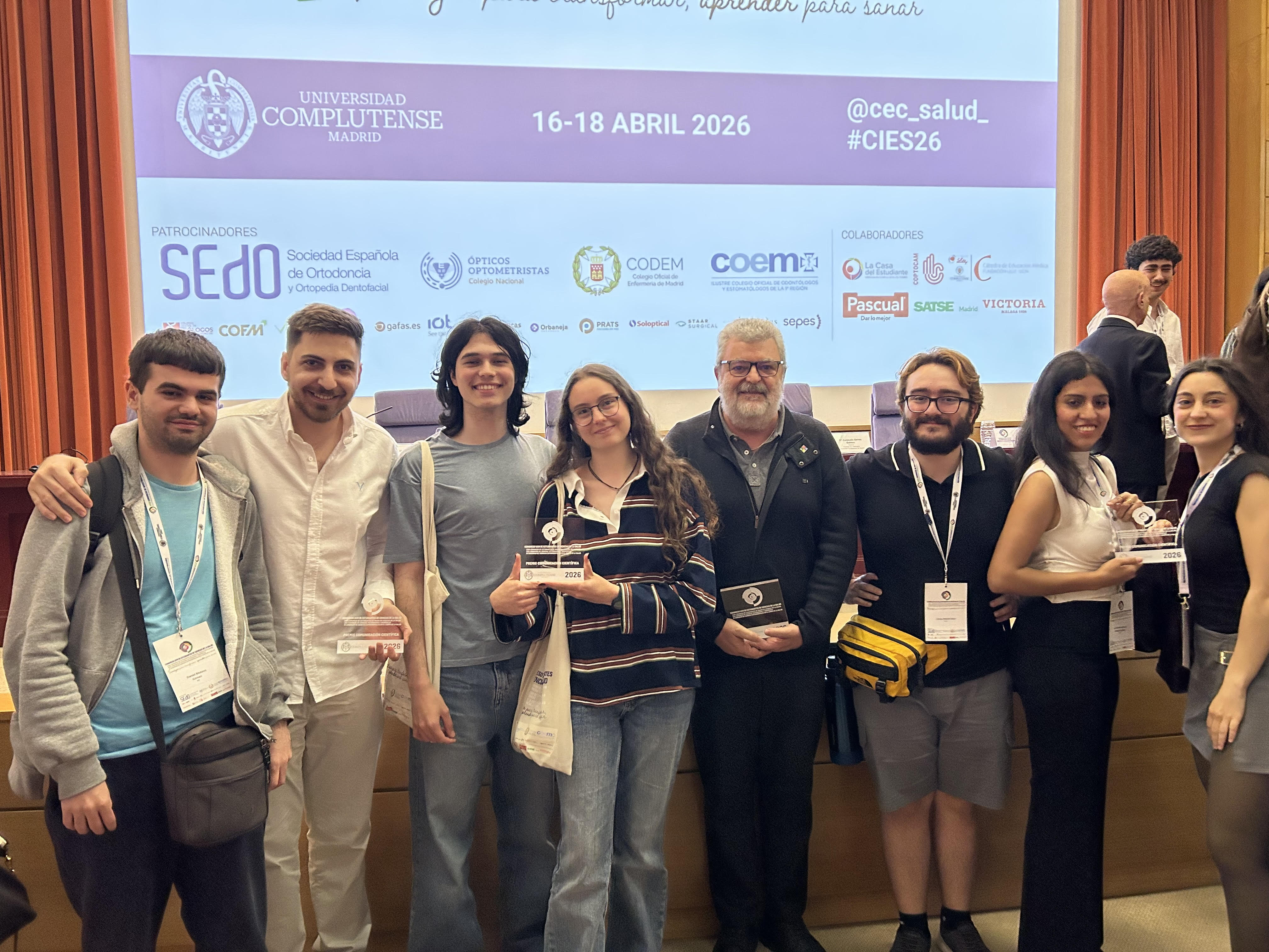 Entrega de premios del  XVIII Congreso de Estudiantes de Ciencias de la Salud UCM 
